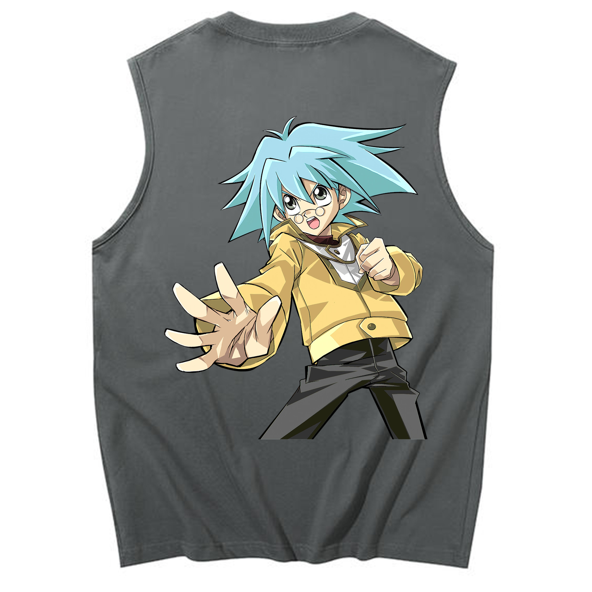 （画像用） 遊☆戯☆王 Yu-Gi-Oh! コットン100％タンクトップ（背面プリント）